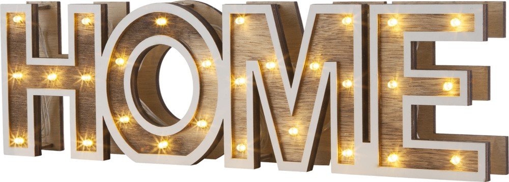 Stalinis nakties šviestuvas GLOBO Home, 28LED 0,06W 3V 3xAA elementai komplektacijoje, plastikas, medis, su jungikliu, 380 x 32 x 110 mm, 29975