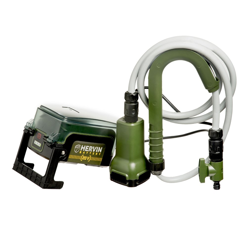 Akumuliatorinis vandens siurblys HERVIN BATTERY DCQ807, 20 V, 1,7 Bar, 1800 l/val., iki 17,5 m, be akumuliatoriaus
