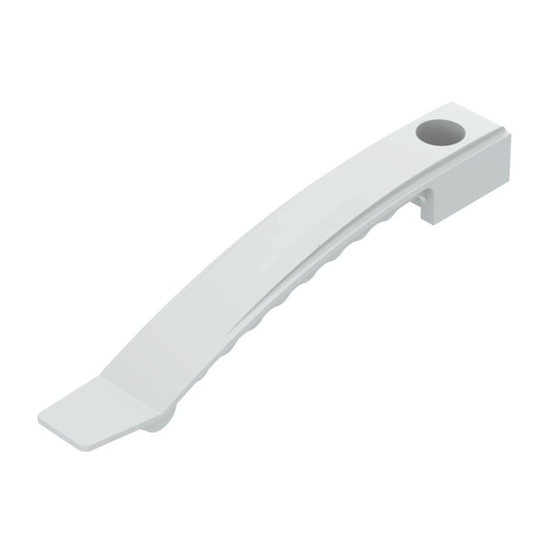 Kabelio laikiklis XIDO, skirtas 8 kabeliams, baltos sp., 10 vnt., KL8-W