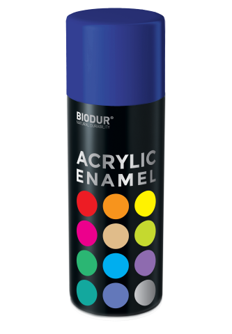 Aerozolinė emalė BIODUR Acrylic, RAL5002, mėlyna, 400ml