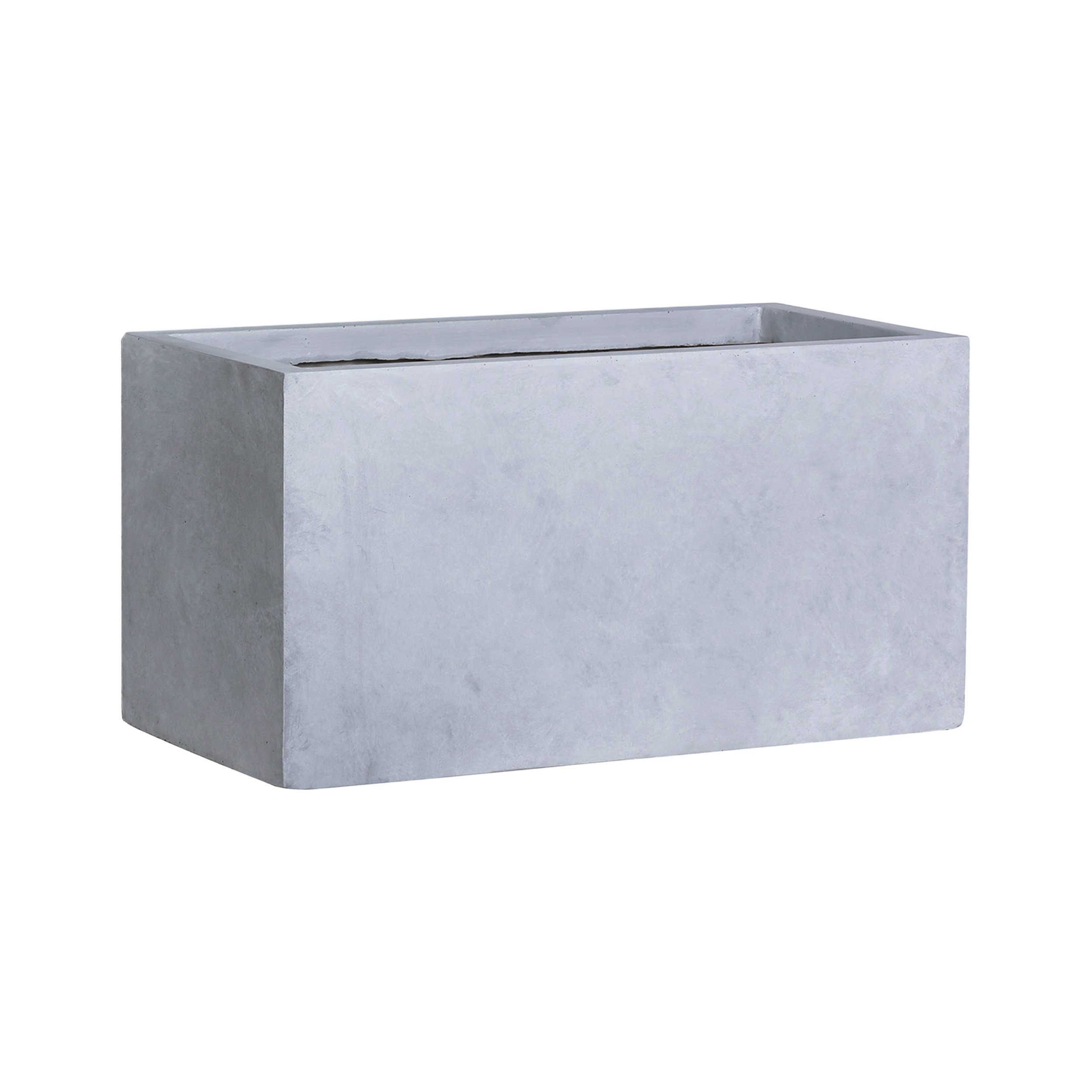 Keraminis lauko vazonas Grau II, pilkos sp., 79 x 37,5 x 37,5 cm.