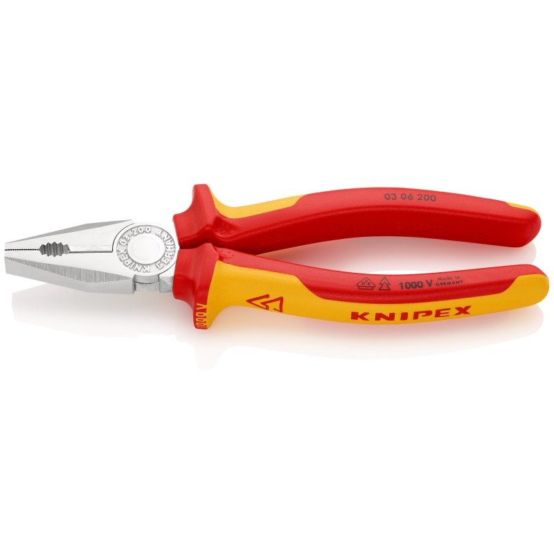 Kombinuotos replės elektrikams KNIPEX, 0306200
