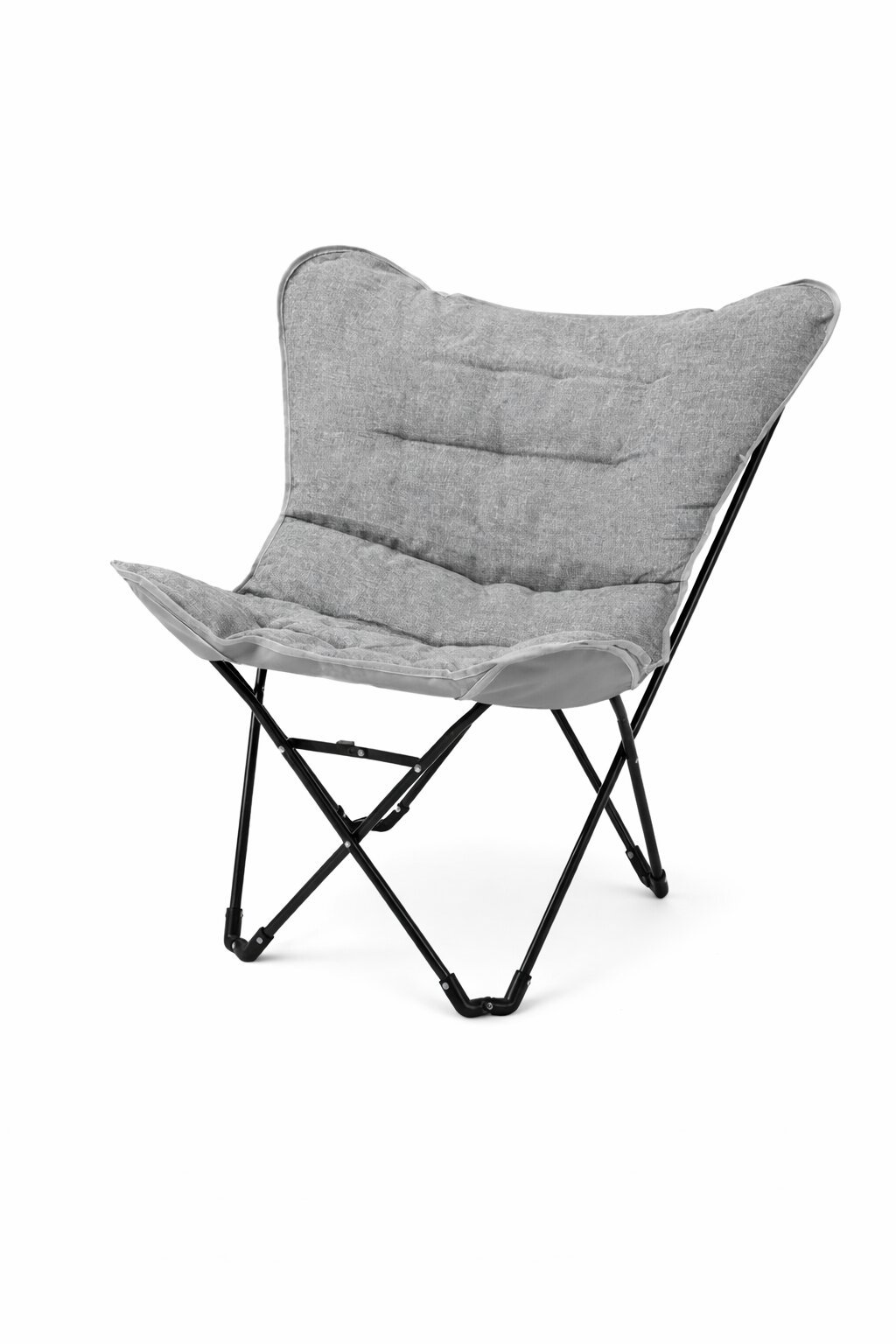 Turistinė kėdė NOVELLY HOME, sulankstoma, 71x87x53/87 cm, pilka,  apkrova iki 136kg,  72720W25K01