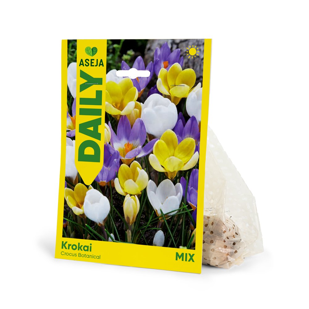 Botaninių krokų Mixed svogūnėliai ASEJA DAILY, 8 vnt., 5/+, 84060105, (R)