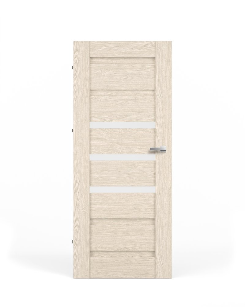 Laminuotos vidaus durys su užlaida VIVENTO PB-06, kairinės, spl. Cornwall oak, 2030x844x40 mm