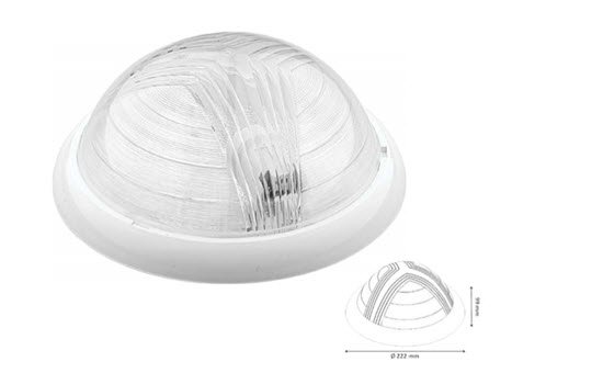 Sieninis šviestuvas BORSAN Br208, 1 x 23 W, BR-00203-000/010