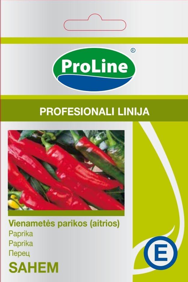 Daržovių sėklos, Aitriosios paprikos PROLINE SAHEM, 10 g E