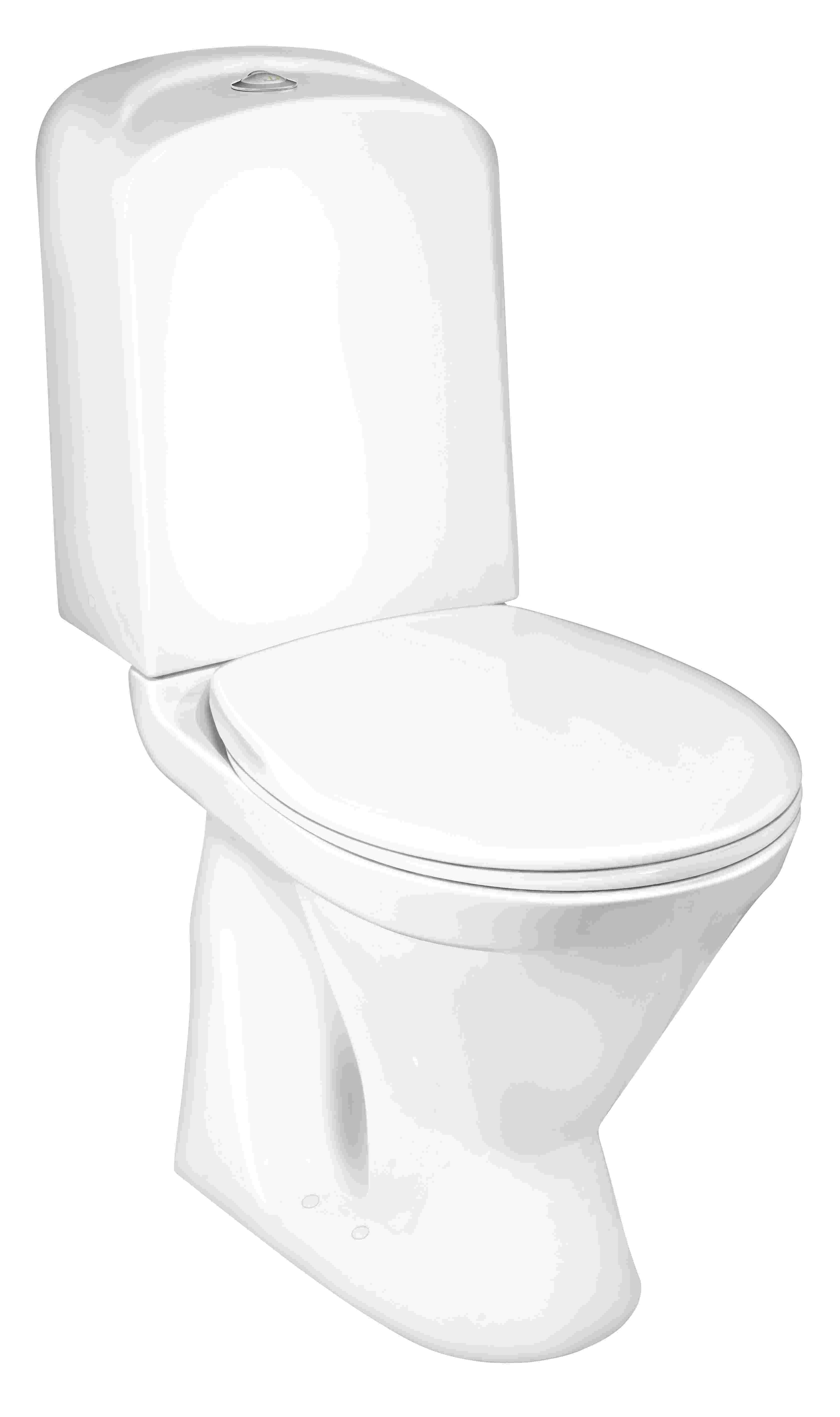 Klozetas GUSTAVSBERG Nordic 3, pastatomas, horiz. nuotakas, 3/6L, su kietu dangčiu, kilmės šalis Švedija
