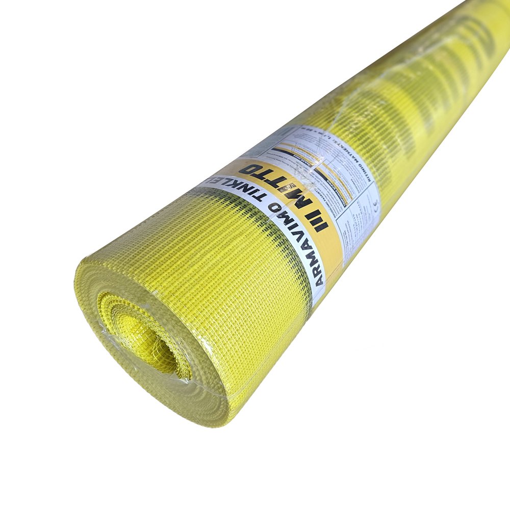 Armavimo tinklelis MITTO, 165 gr/m2, 1,1x50 m, geltonos spalvos, 55m2/rul, (IC)