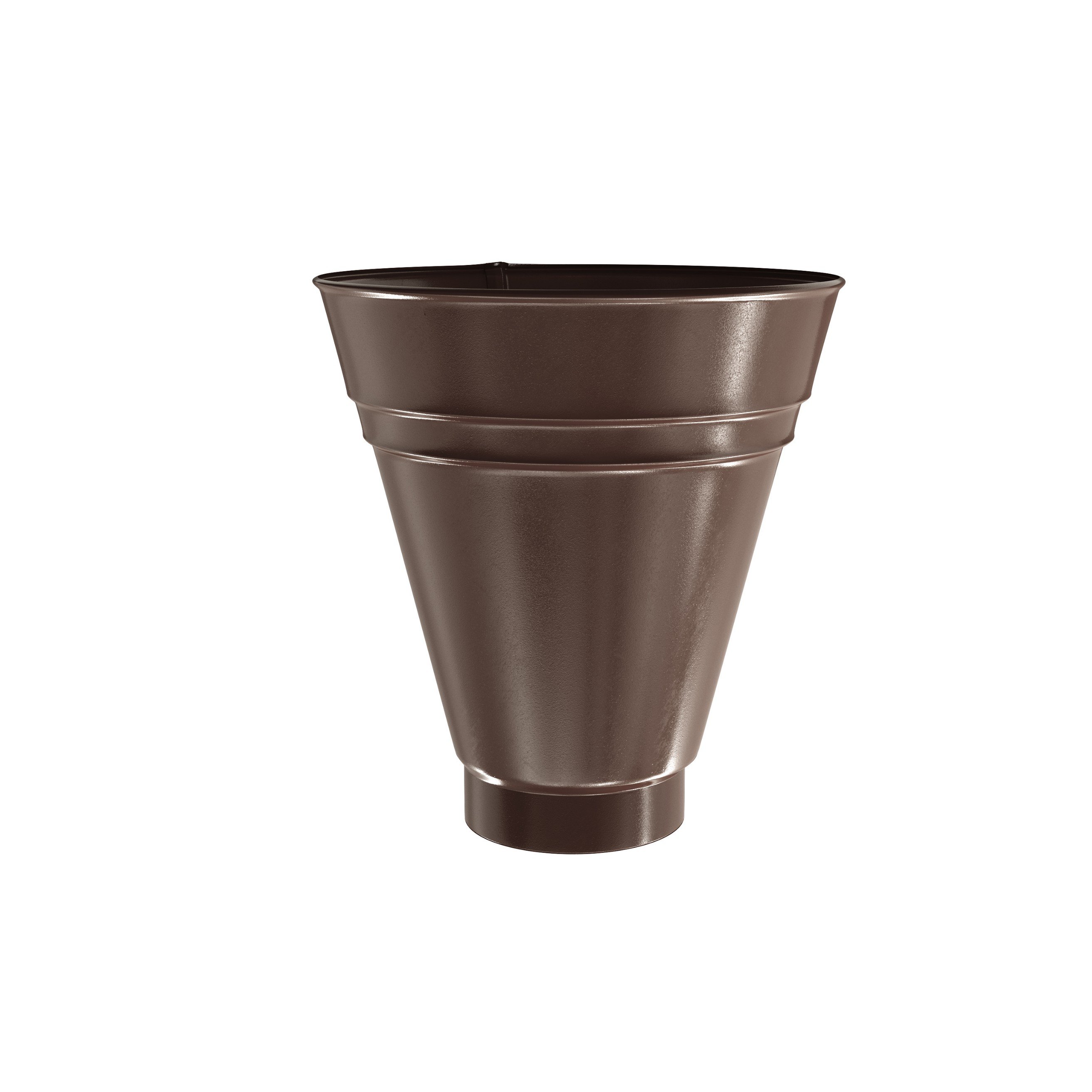 Piltuvėlis / Vandens surinkėjas BILKA,  skersmuo 90mm, šokolado spalva, RAL8017