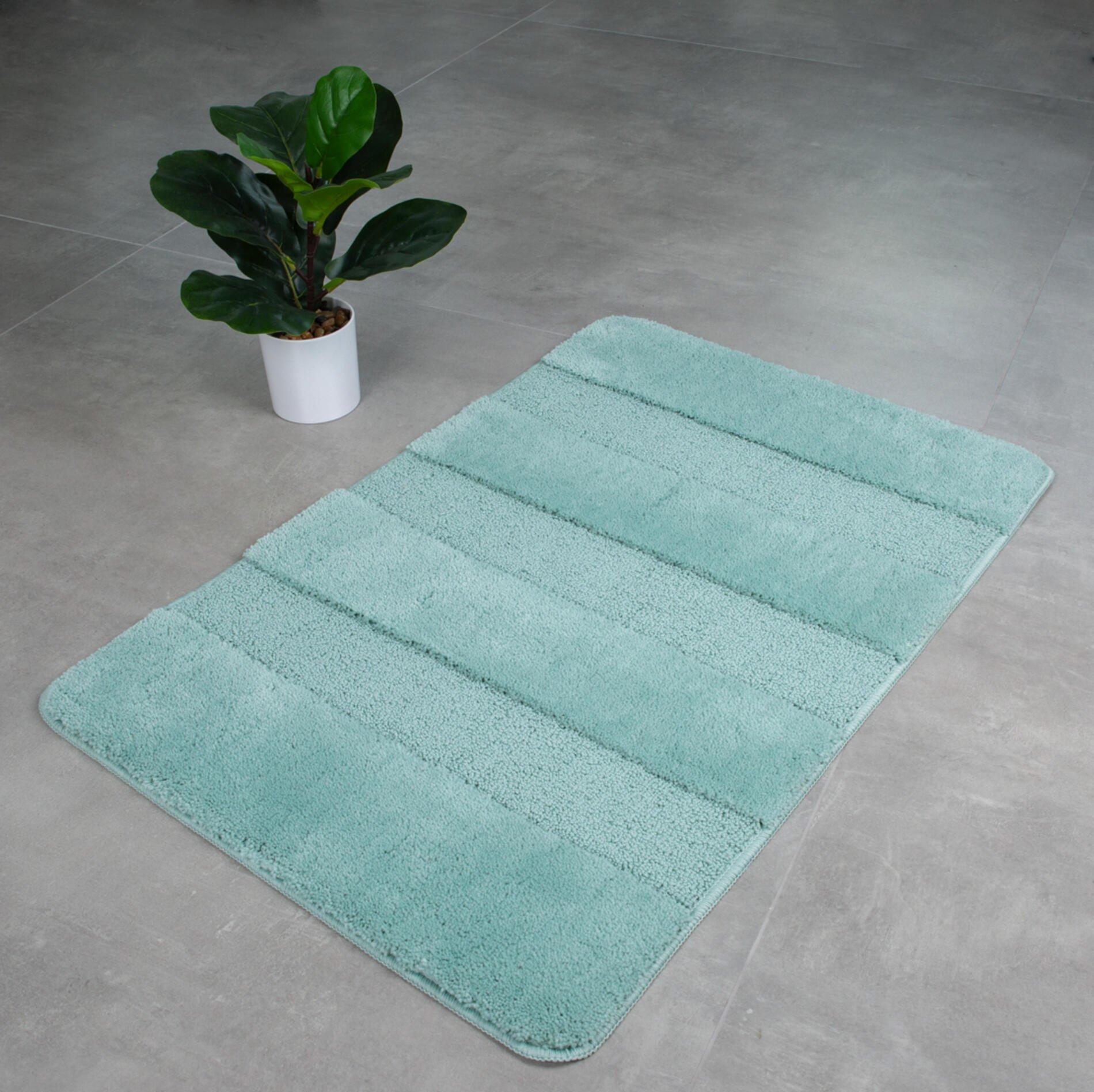 Vonios kilimėlis RIDDER SERENITY, 60 x 90 cm, žalias, 100% poliesteris, 7110305