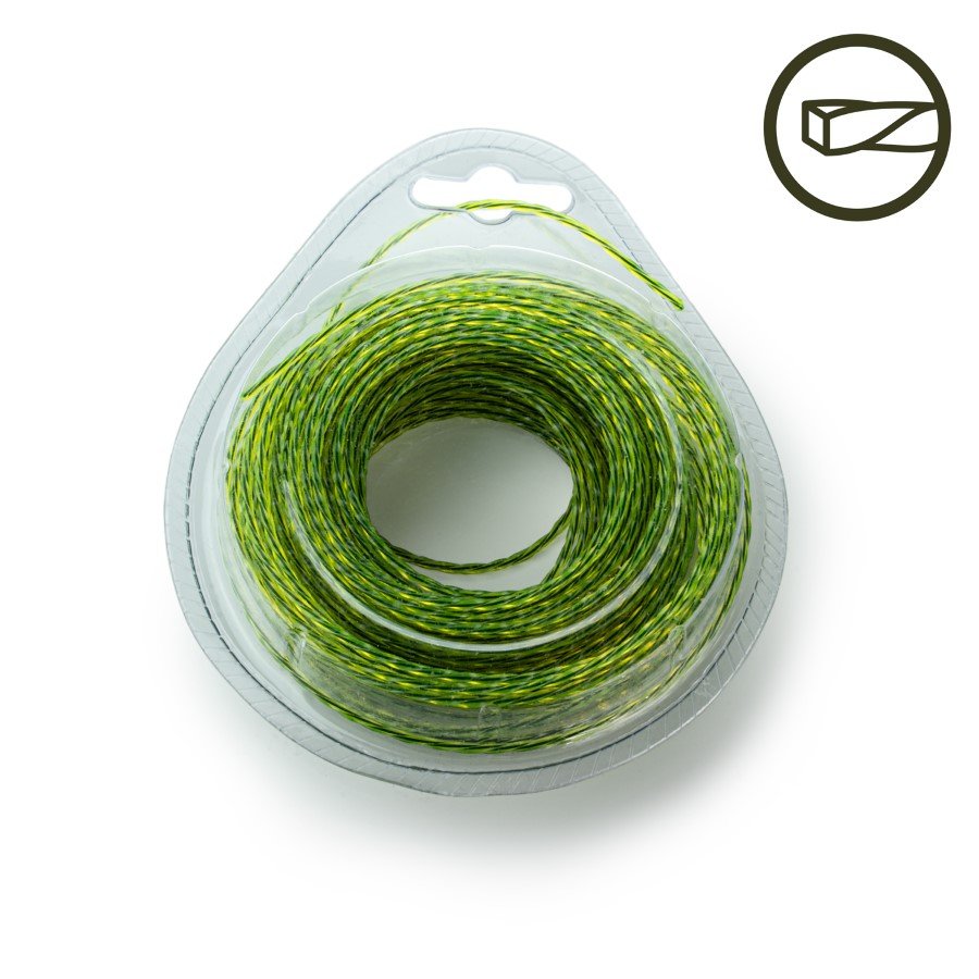 Žoliapjovės pjovimo lynas HERVIN GARDEN Strong, tylus, kvadratinis suktas, skersmuo 2,0 mm, 15 m