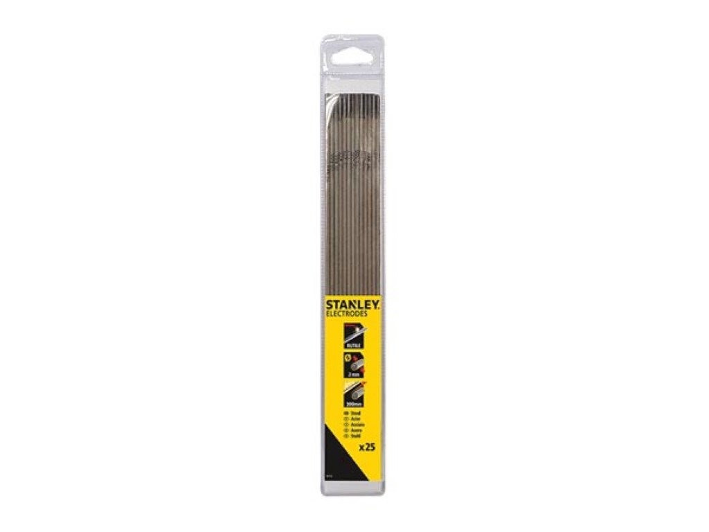Plieno suvirinimo elektrodai STANLEY HB R, anglinis ir mažai legiruotas, 2 mm, 25 vnt. 