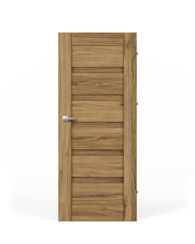 Laminuotos vidaus durys su užlaida VIVENTO PY-01, dešininės, spl. Catania oak, 2030x844x40 mm