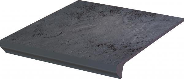 Klinkerinės grindų plytelės PARADYZ SEMIR GRAFIT STOP PROSTA KAP 2022, 30 x 33 x 1,1 cm, pakopa, 691256