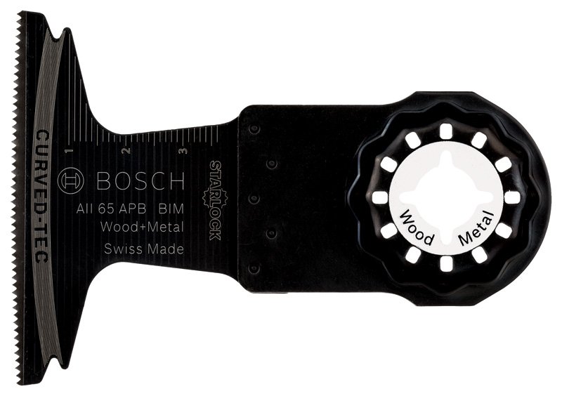 Daugiafunkcinio įrankio pjūklelis BOSCH AII 65 APB Starlock, 40 x 65 mm, medienai, metalui