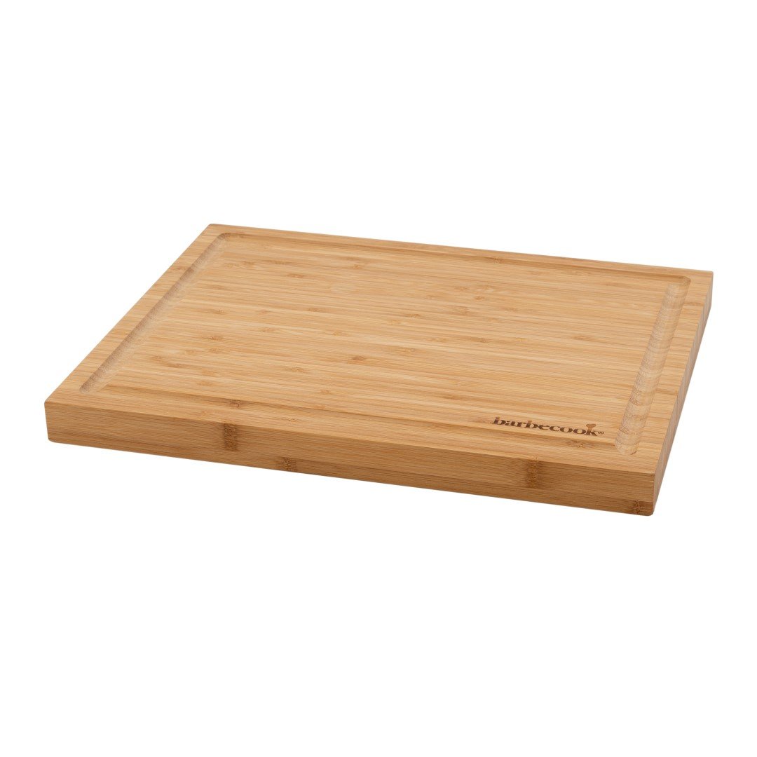 Griliaus pjaustymo lenta BARBECOOK, su grioveliu, bambuko, 40x30x3 cm