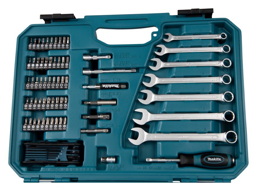 Magu　豆8個 Įrankių rinkinys MAKITA E-06616, 120 vnt. | MOKI VEŽI