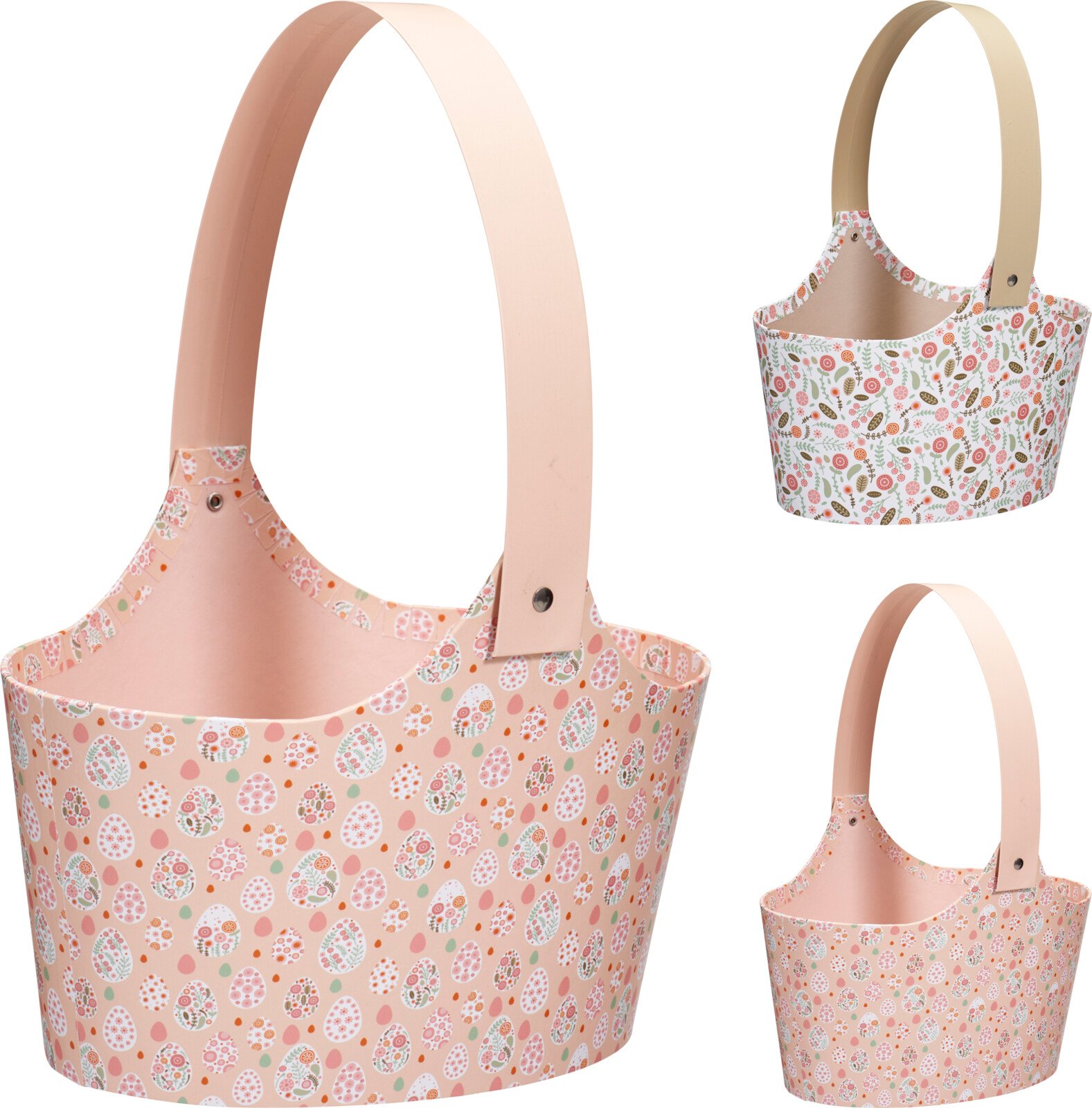 Velykinis popierinis krepšelis, 19 x 14 x 14 cm, 3 skirtingų dizainų