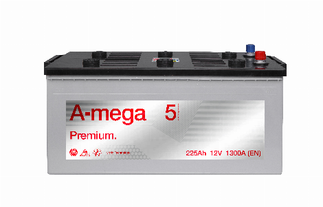 Akumuliatorius A-MEGA PREMIUM 12 V, 225 Ah, 1300 A, EN