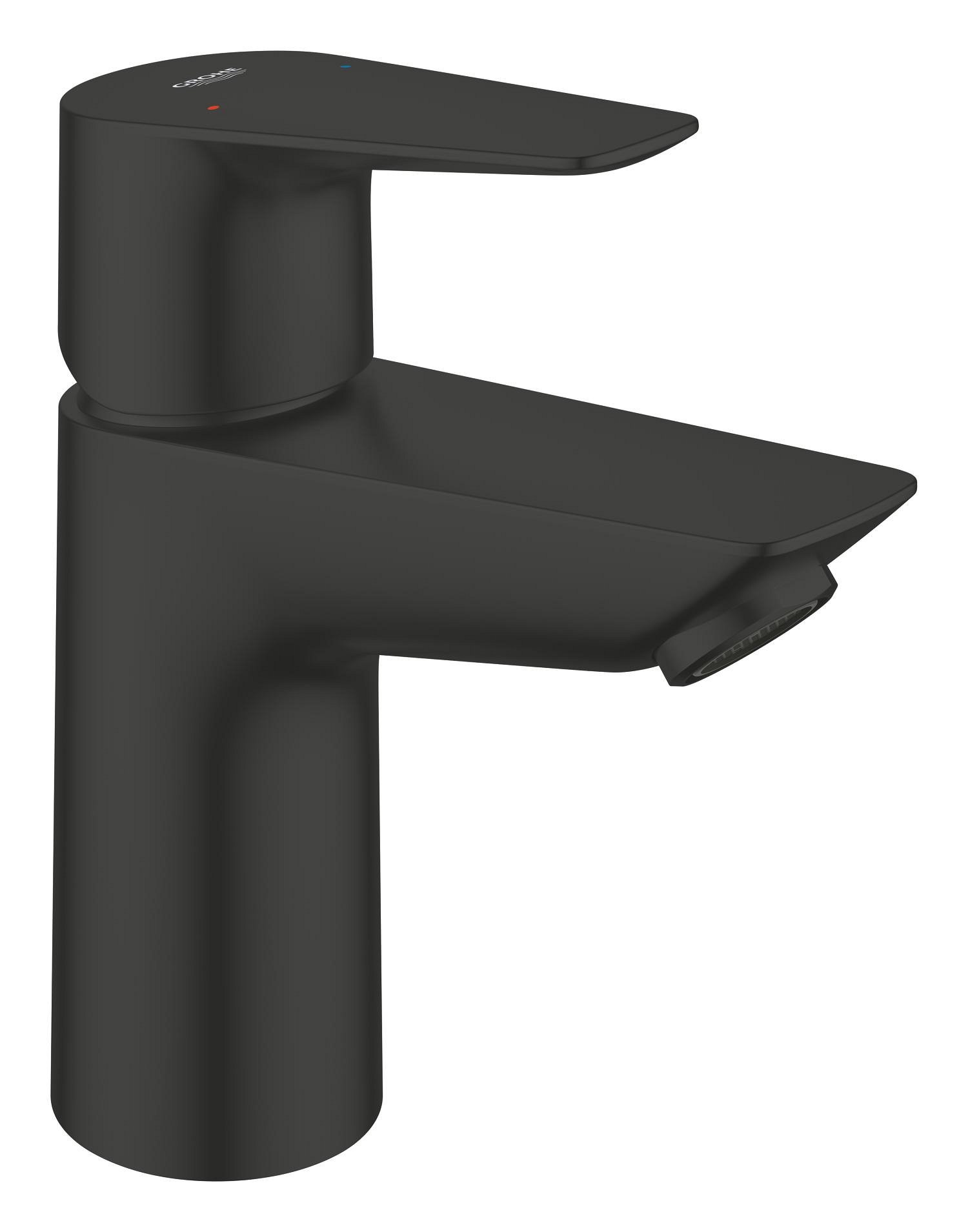 Praustuvo maišytuvas GROHE QUICKFIX START EDGE, su "push-open" dugno vožtuvu, S-dydis, juoda matinė spalva, 238982431