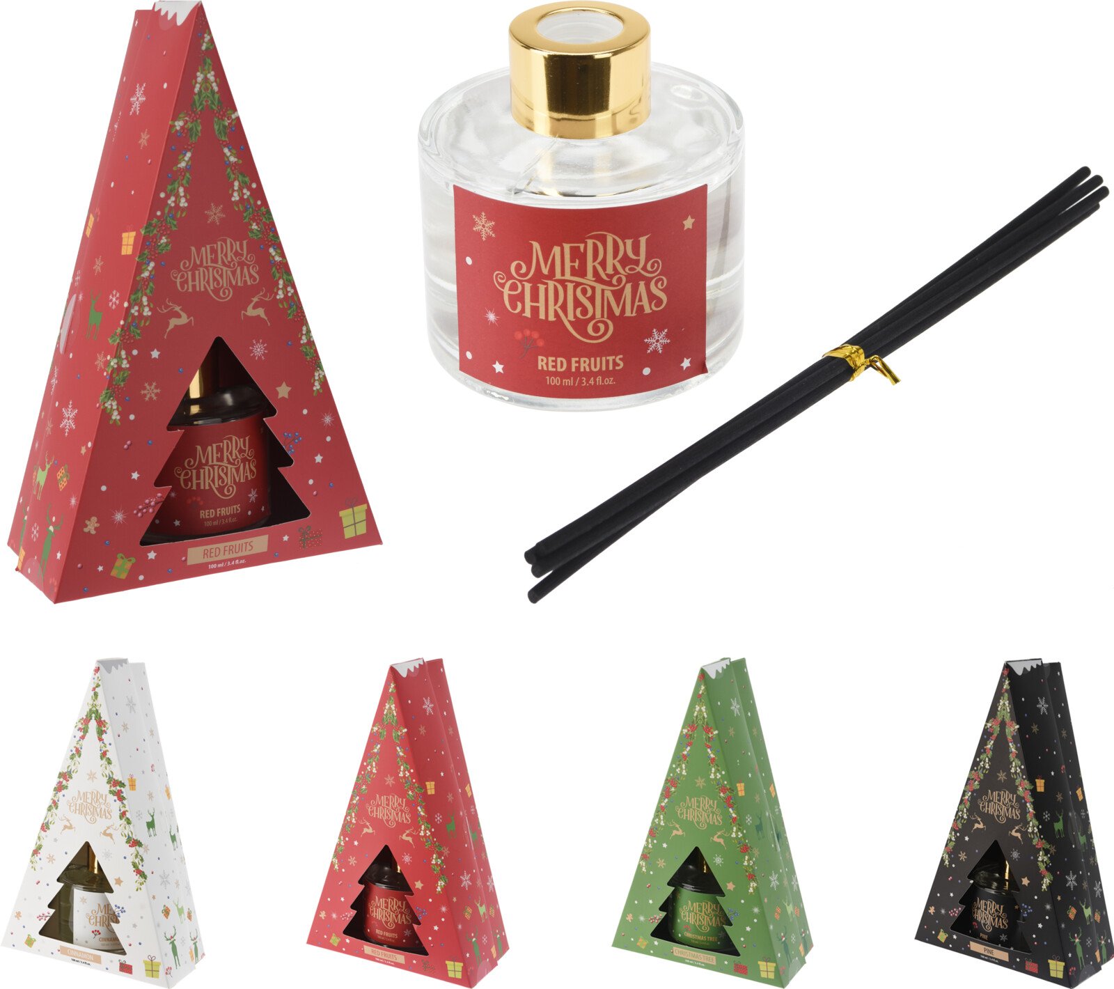 Kalėdinis namų kvapas, 100 ml, 4 skirtingi kvapai