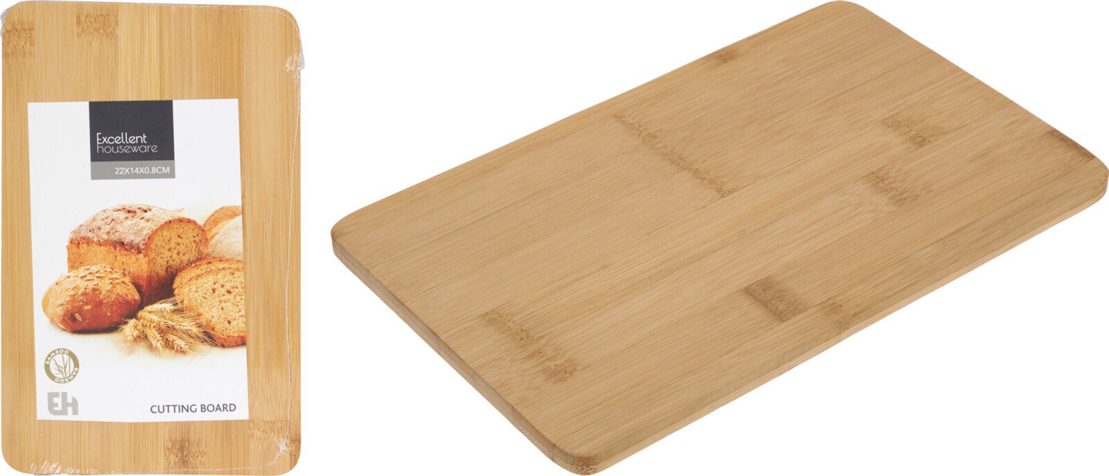 Pjaustymo lentelė, bambukinė, 22 x 14 x 0,8 cm