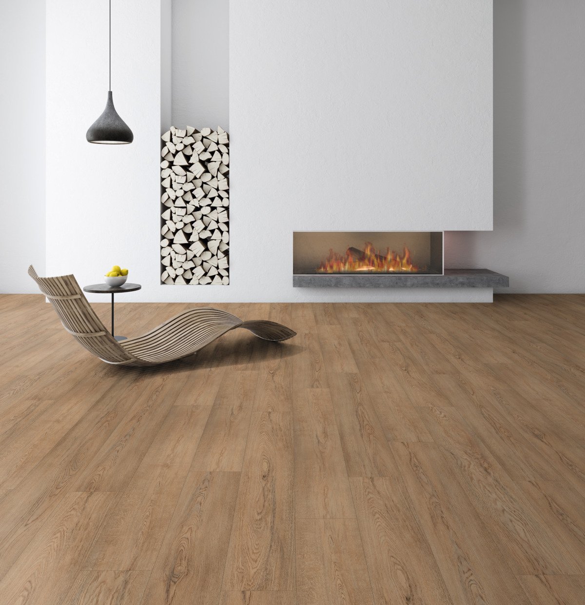 Laminuota grindų danga KAINDL K2391, 1383 x 193 x 8 mm, 2,402 m2/dėž., AC4/32 klasė, spl. ąžuolas "Brera Nature"