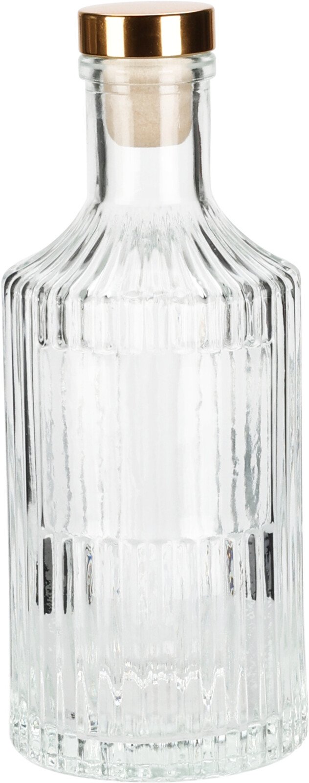 Butelis su auksiniu kamščiu, 250 ml, stiklas