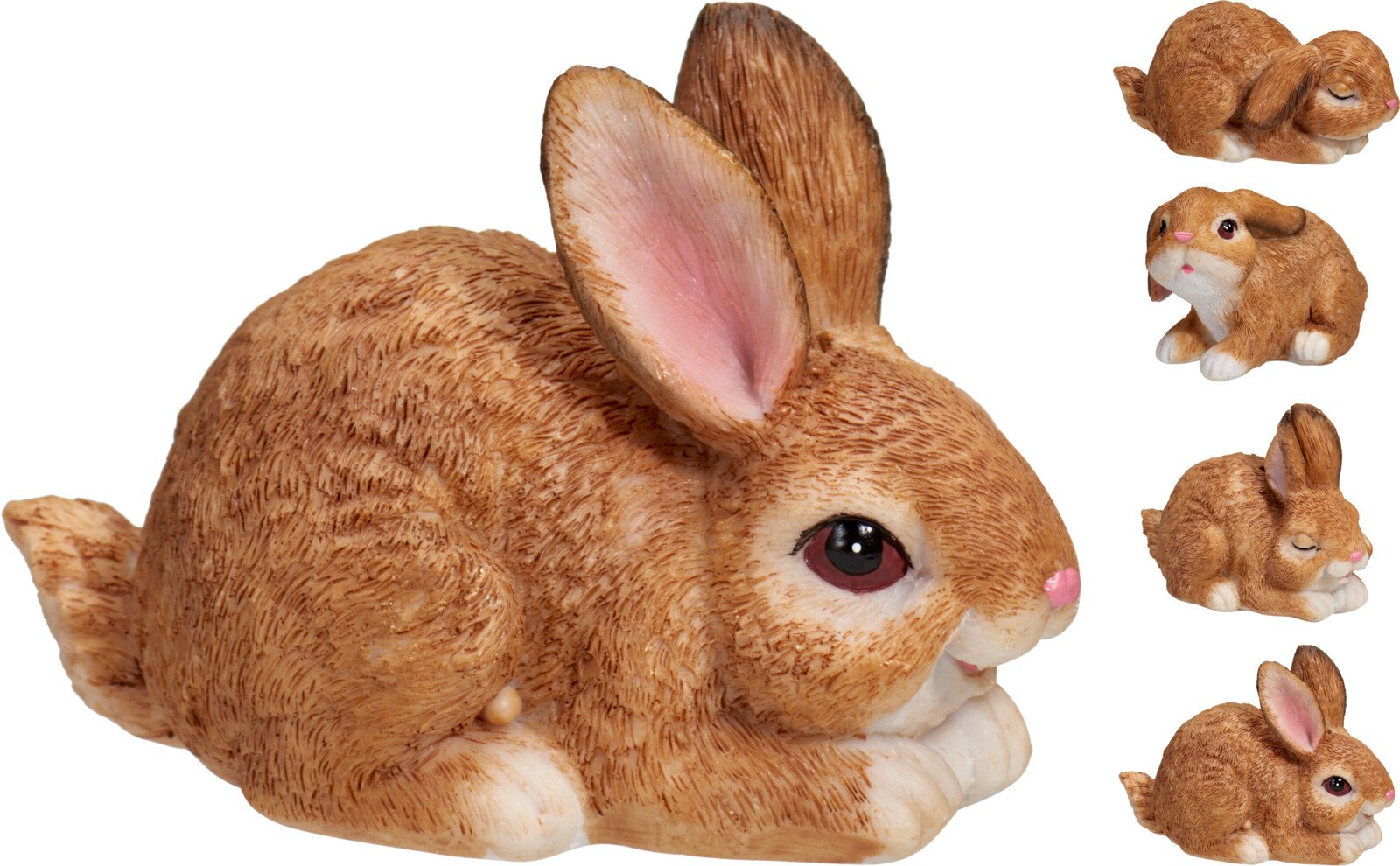 Velykinė dekoracija Triušis, 6,6 cm, 4 skirtingi dizainai