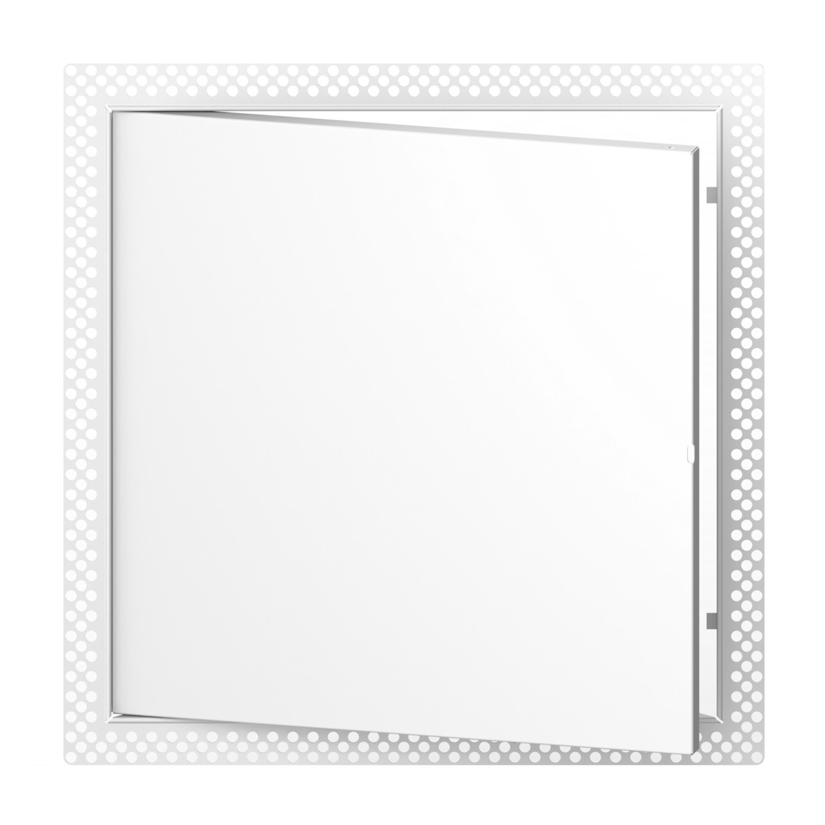 Revizinės durelės EUROPLAST ESLM4040, 400 x 400 mm, priglaistomos, metalinės, baltos