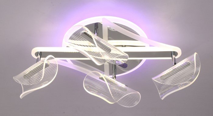 Pakabinamas LED šviestuvas BALTIK GAISMA Mx55746/4 Cr, 40 W, 3000-6000K, 230V, 1792 lm, 580 x 300 x 200 mm, dimeriuojamas, su pultu