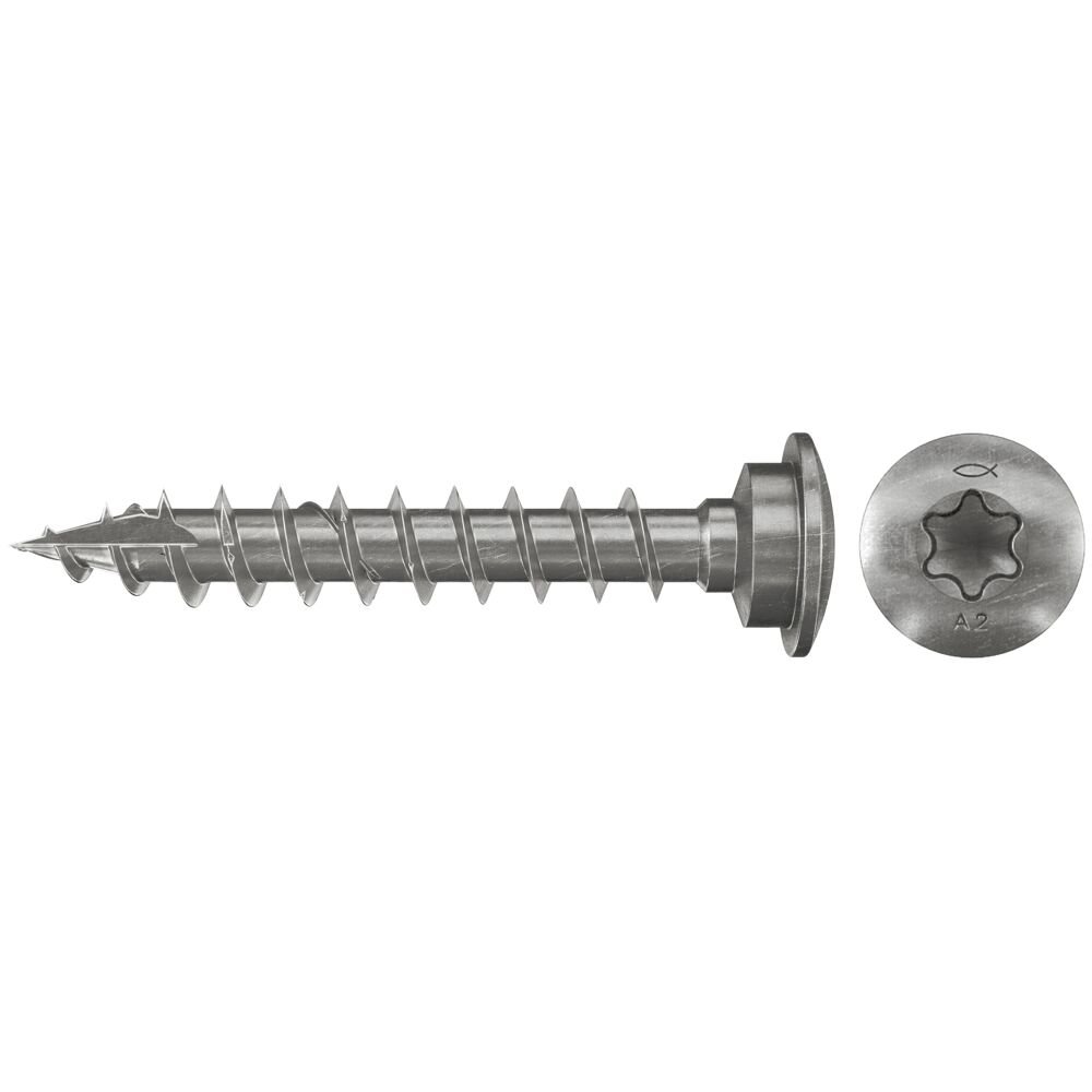 Medsraigčiai FISCHER, 7,0 x 50 mm, A2, kampuočiui, TORX, 50 vnt.