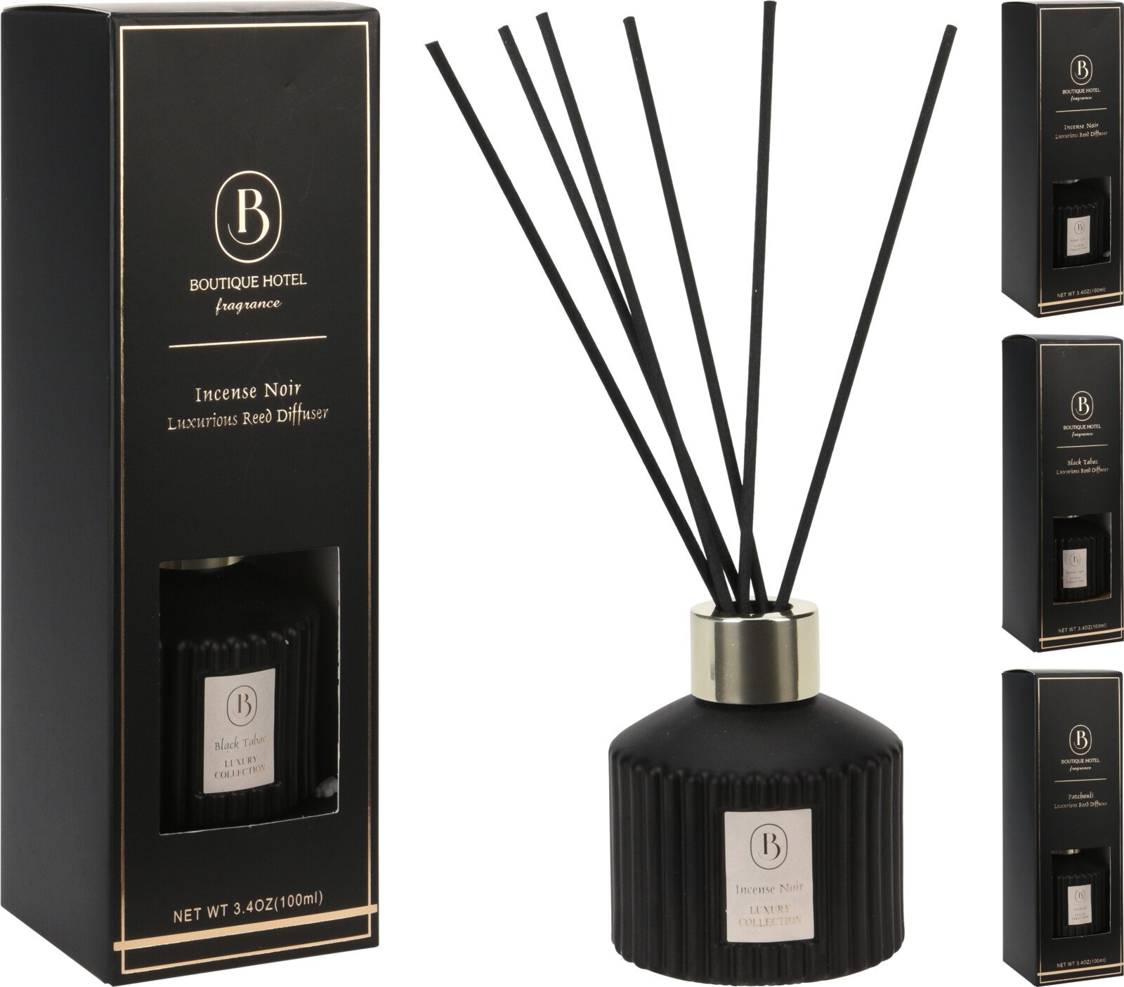 Namų kvapas, 3 skirtingi kvapai: smilkalai/juodasis tabakas/pačiulis, 100 ml