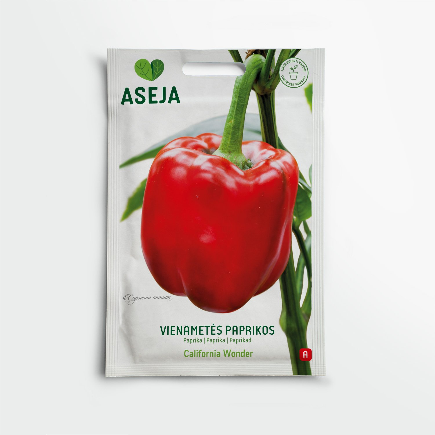 Vienametės paprikos California Wonder, ASEJA, 0,35 g, 20-0063 (A)
