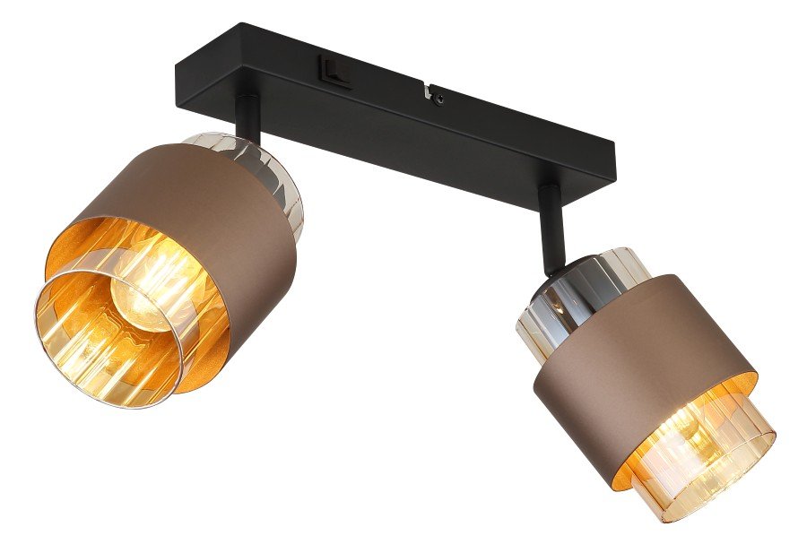 Kryptinis šviestuvas GLOBO Milley, E27, 1 x 40W, 230V, matinės bronzos spalvos, 385 x 100 x 125 mm, 15560-2C