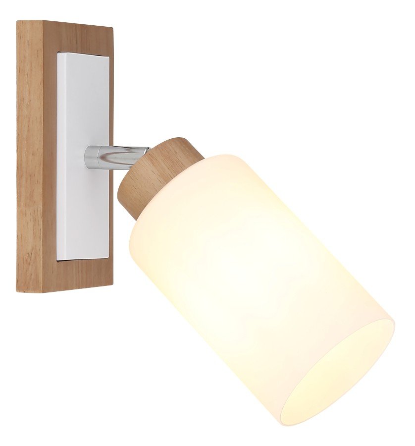 Kryptinis šviestuvas GLOBO Rowena, E27, 1 x 60W, 230V, matinės baltos spalvos, 103 x 250 x 220 mm, 15977-1