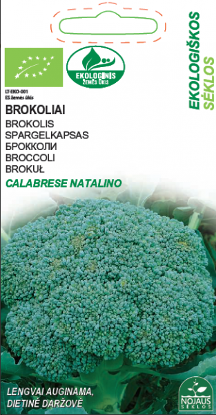 Daržovių sėklos, EKO brokoliai Ramoso calabrese, 0,5 g., 0284