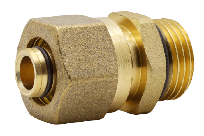 Nipelis kolektoriui FERRO N10ZORZL-C7NEW, 1/2″ × 1/2″, su jungtimi 16 × 2 mm , N10ZORZL-C7NEW