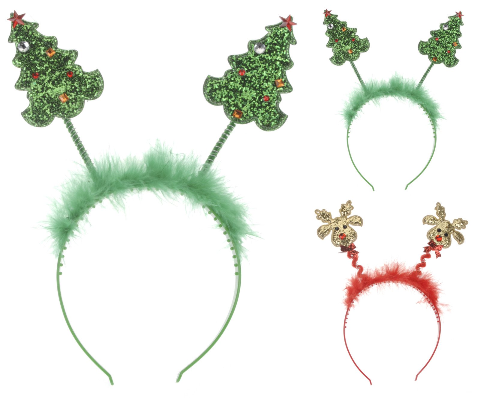Kalėdinis lankelis, du skirtingi dizainai ir spalvos, 26 x 21 cm