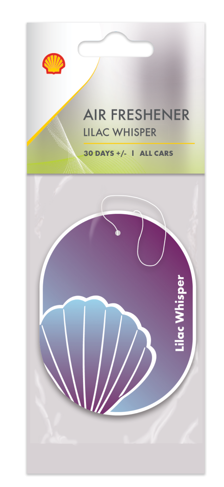 Automobilių oro gaiviklis SHELL, Air Freshener lilac whisper, pakabinamas