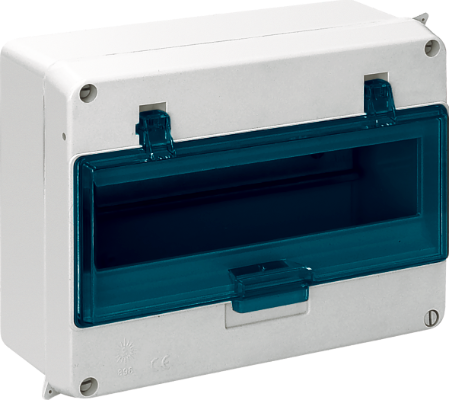 Automatinių išjungiklių skydelis SOLERA 896, skydelis 11 modulių, plomb., 230 x 180 x 86 mm, IP54, pilkos sp.
