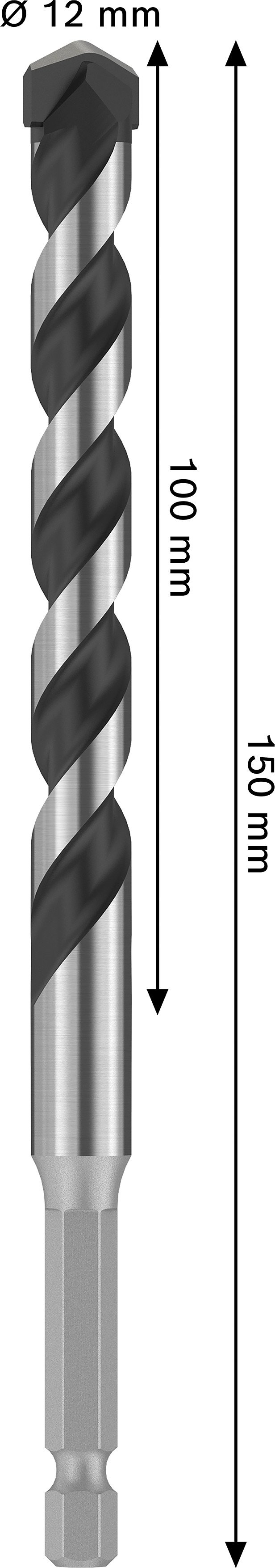 Grąžtas betonui BOSCH CYL-5, 12x90x150 mm