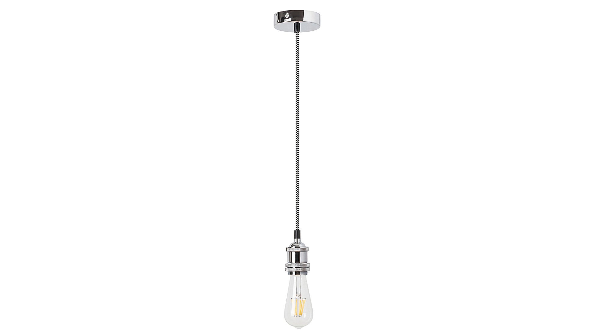 Pakabinamas šviestuvas RABALUX Fixy, E27, 1 x 60W, 230V, IP20, metalinis, sidabro sp., 100 x 800 x 100 mm, 1418