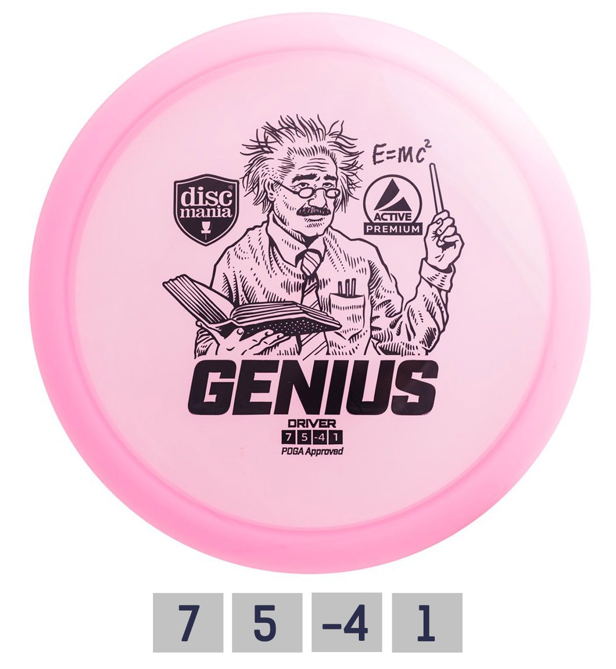 Diskgolfo diskas DISCMANIA Genius Fairway Driver, pink