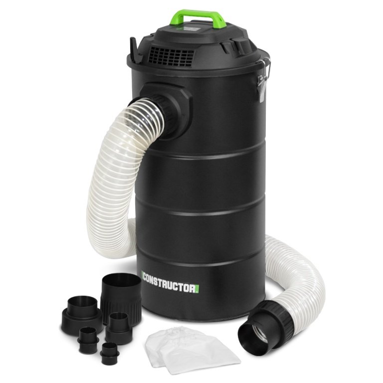 Drožlių ir dulkių siurblys CONSTRUCTOR, maks. galia 1200 W, 65 litrų metalinbė talpa, HEPA filtras, 2 plaunami filtrai ir 5 adapteriai