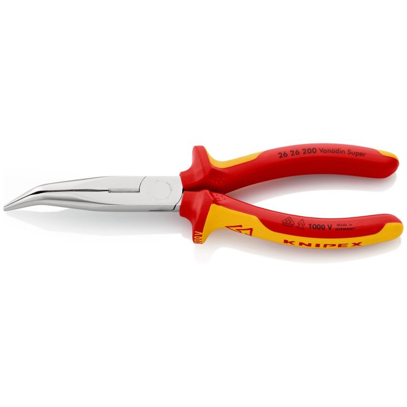 Replės prailgintomis lenktomis žiaunomis KNIPEX, 2626