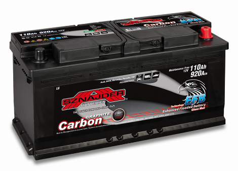 Akumuliatorius SZNAJDER START-STOP CARBON EFB 12 V, 110 Ah, 920 A, EN