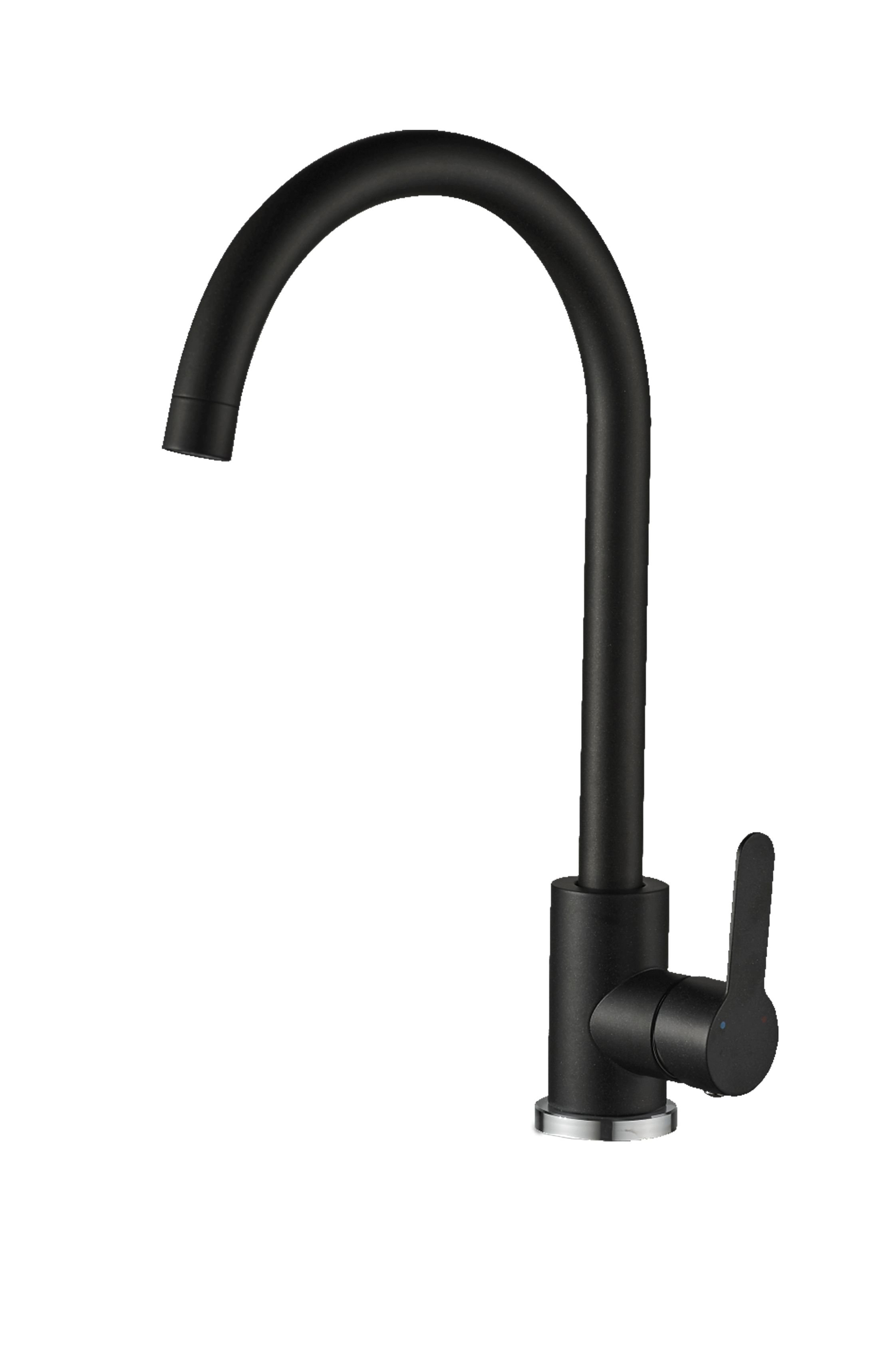 Plautuvės maišytuvas ODUS OD-361 Steel, nerūdijantis plienas, aukštas, juodos spalvos