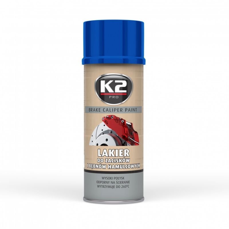 Stabdžių apkabos dažai K2 Caliper, mėlyni, 400 ml